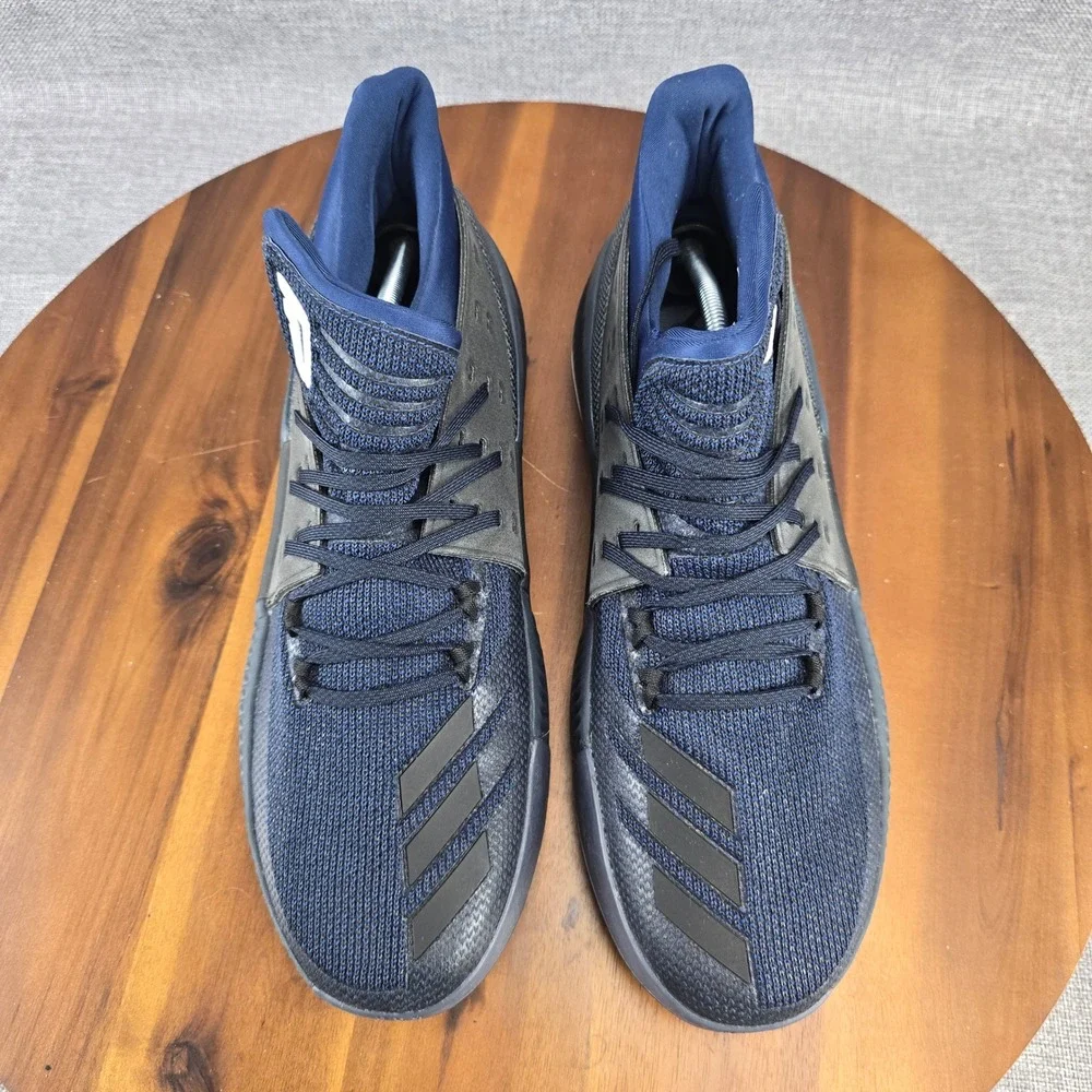 Adidas Dame 3 Mens Basketball Shoes Blue‎ Black Sneakers BB8271 Size 12